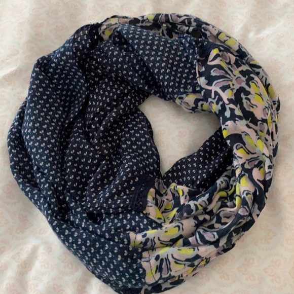 LOFT Accessories - LOFT infinity scarf navy blue purple yellow